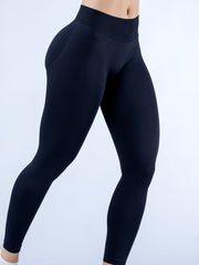 2pack Solid-color Yoga Exercise Leggings