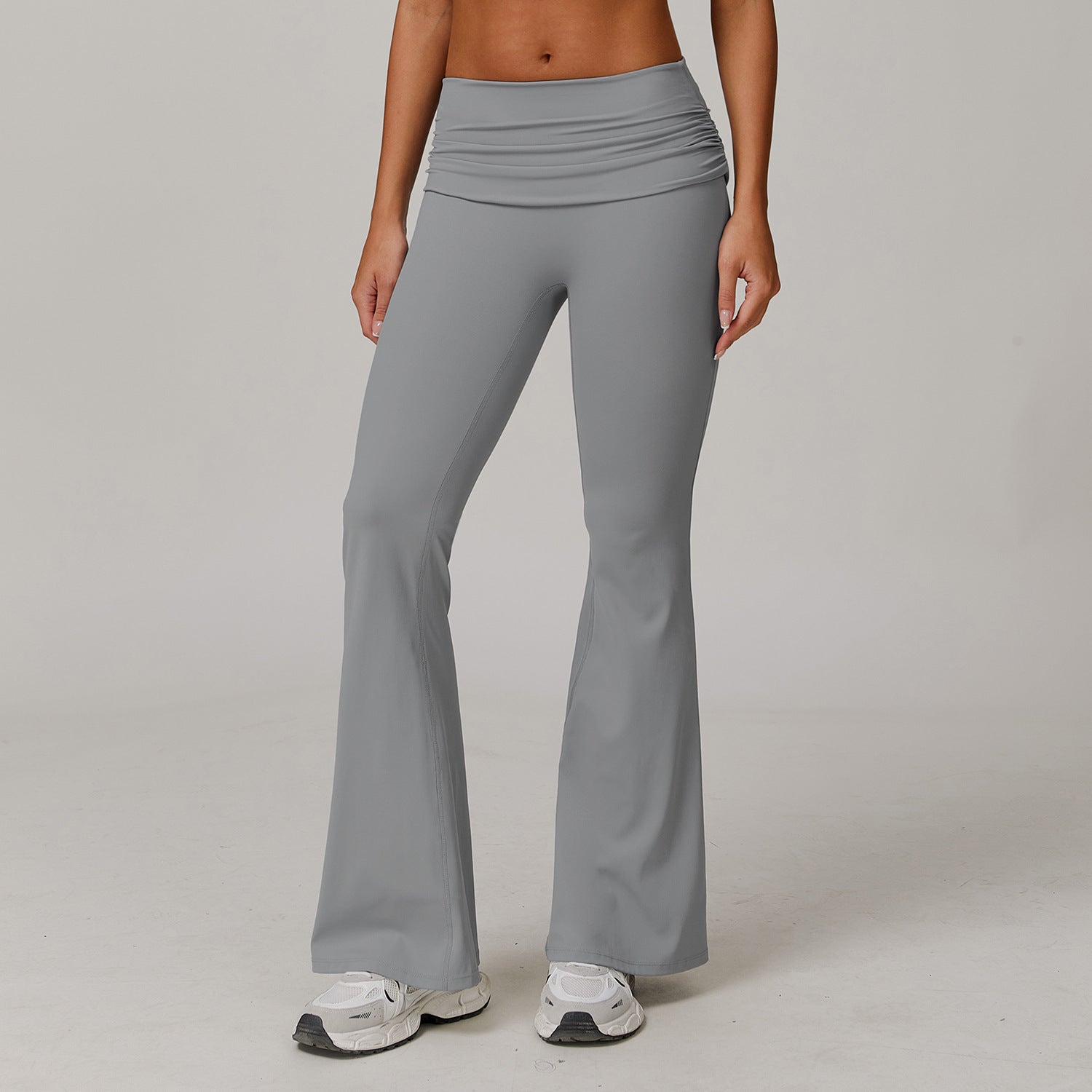 European And American Quick-dry Hip Raise Yoga Pants Nude Feel Casual Wide Leg